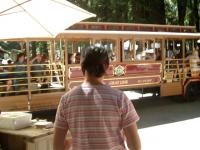 The people on the bus go up and down