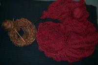 raspberry baby alpaca and cocoa Malabrigo