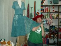 Chloe with Kathy shawl