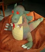 Nancy’s handknit dragon