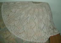 Wanda’s shawl in Blue Sky Alpaca Silk