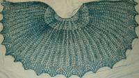 Julia shawl, faster version, Wagtail 1 skein