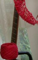 half note in yarn and guitar