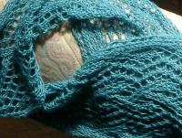 Concert Scarf, fingering weight yarn, 5mm needles