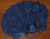 Mother of the groom shawl in progress