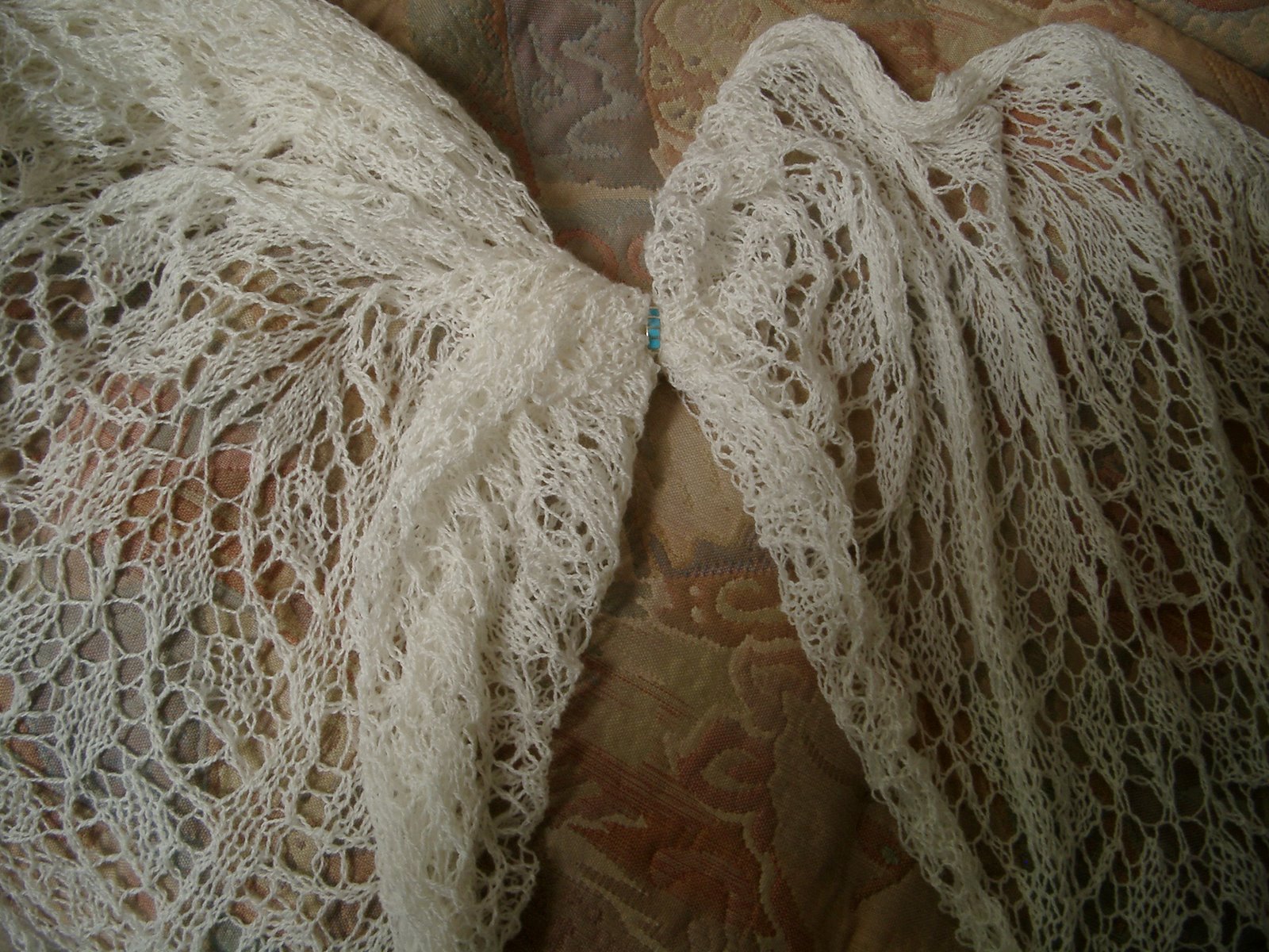 wedding ring lace shawl